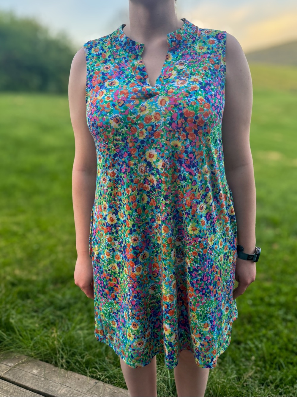 Dear Scarlett Lizzy Tank Mixed Floral Dress